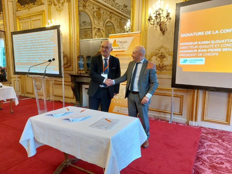 Signature de la convention Groupe La Poste- Cheops