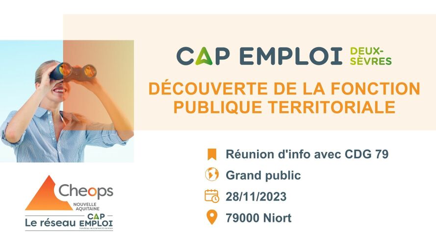 Cap emploi 79 - Découverte de la fonction publique territoriale