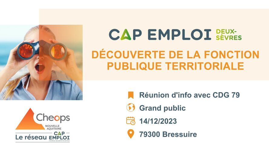 Cap emploi 79 - Découverte de la fonction publique territoriale