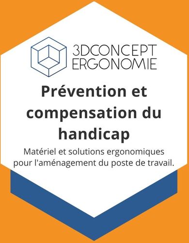 3D Concept ergonomie prévention et compensation du handicap