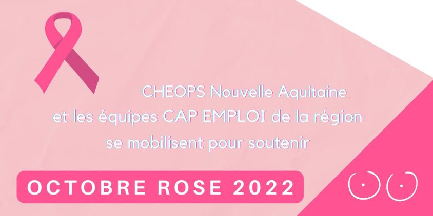 Cheops Nouvelle-Aquitaine et les équipes Cap emploi de la région se mobilisent pour Octobre Rose 2022